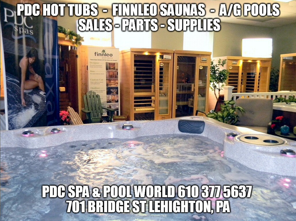 Hot Tubs Saunas Above Ground Pools Sales Parts Service at PDC Spa & Pool World Lehighton, PA